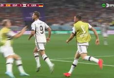 Niclas Füllkrug, el héroe inesperado: golazo para el 1-1 de Alemania vs. España | VIDEO