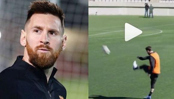 Lionel Messi dando cátedra en pieza publicitaria. (Video: Instagram)