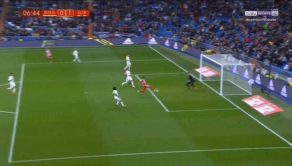 Anthony Lozano colocó el primer gol en el Real Madrid vs. Girona por una nueva fecha de la Copa del Rey (Foto: captura de pantalla)