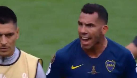 Boca vs. River: "¡Cabeza arriba!", el grito de Tevez tras el final del partido en La Bombonera | VIDEO. (Foto: Captura de pantalla)