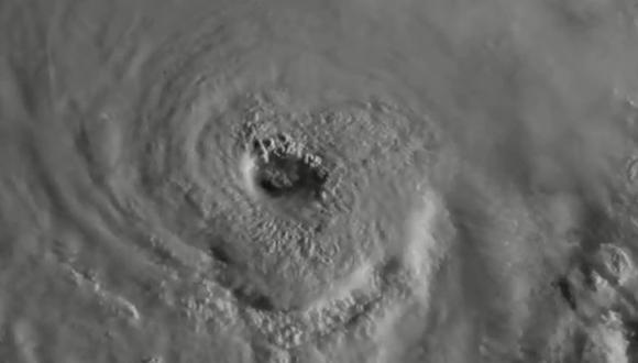 Así se ve desde el espacio el potente huracán Florence que se dirige a Estados Unidos | VIDEO (Foto: Captura)