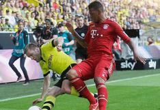 Bayern Múnich de Claudio Pizarro igualó 1-1 en visita al Borussia Dortmund