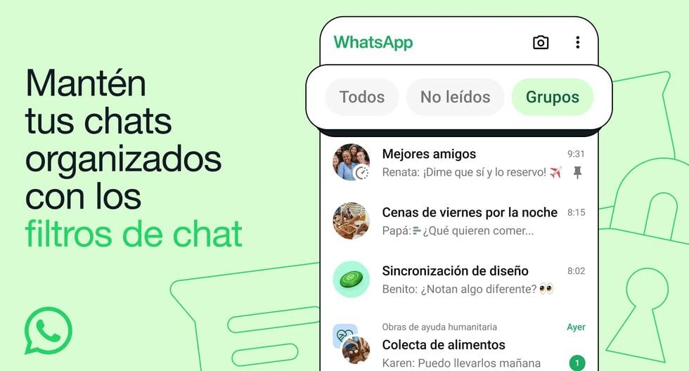 WhatsApp: finding messages is now easier with its new search filters tool |  TECHNOLOGY