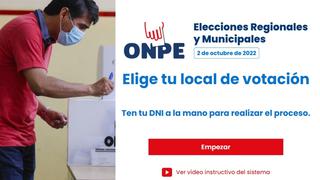 Elige tu local de votación hasta hoy 05 de junio: link de la ONPE para cambiar sede