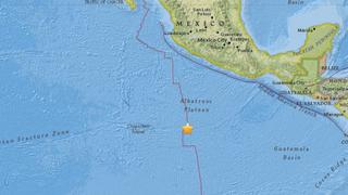 Terremoto de 6,8 sacude el Pacífico a 840 km de costa de México