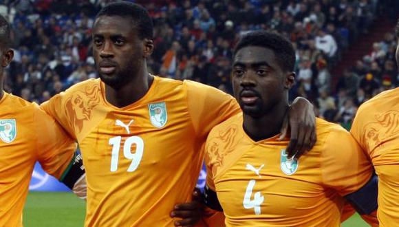Kolo y Yaya Touré jugarán juntos su segundo Mundial con la selección de Costa de Marfil. (Foto: AP)