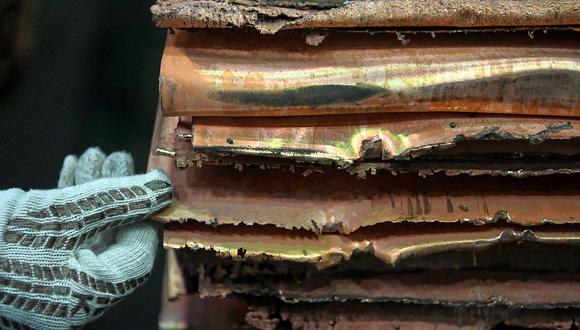 Los precios del cobre se hundieron previamente a US$9.052,50, mínimo desde el 20 de agosto. (Foto: AFP)