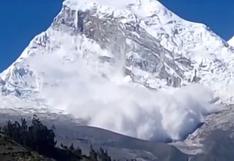 Huaraz: reportan avalancha en el pico norte del nevado Huascarán | VIDEO