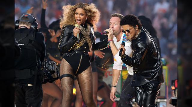 Coldplay, Beyoncé y Bruno Mars en el Super Bowl. (Reuters)
