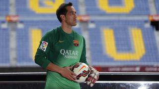 Claudio Bravo está a 21 minutos de su primer récord en el Barza