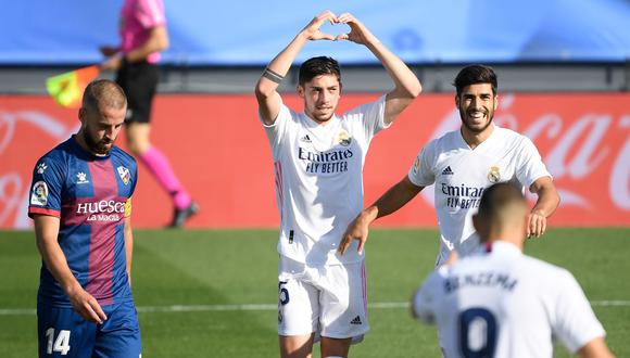 Federico Valverde convirtió el 3-0 a favor del Real Madrid