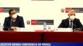 Gobierno brindó conferencia de prensa este lunes para informar sobre medidas aplicadas durante la pandemia