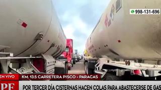 Camiones cisterna forman cola por segundo día consecutivo para abastecerse de GLP: “No tenemos servicios higiénicos” 