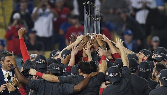 Boston Red Sox's campeones de la Serie Mundial de Béisbol | VIDEO. (Foto: AFP)