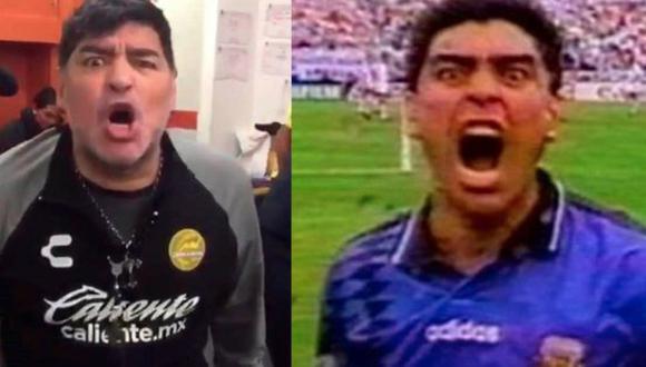 Diego Maradona exteriorizó su felicidad, luego de la primera victoria de Dorados de Sinaloa, con un gracioso baile. Hasta rememoró su grito de gol ante Grecia. (Foto: captura de pantalla)