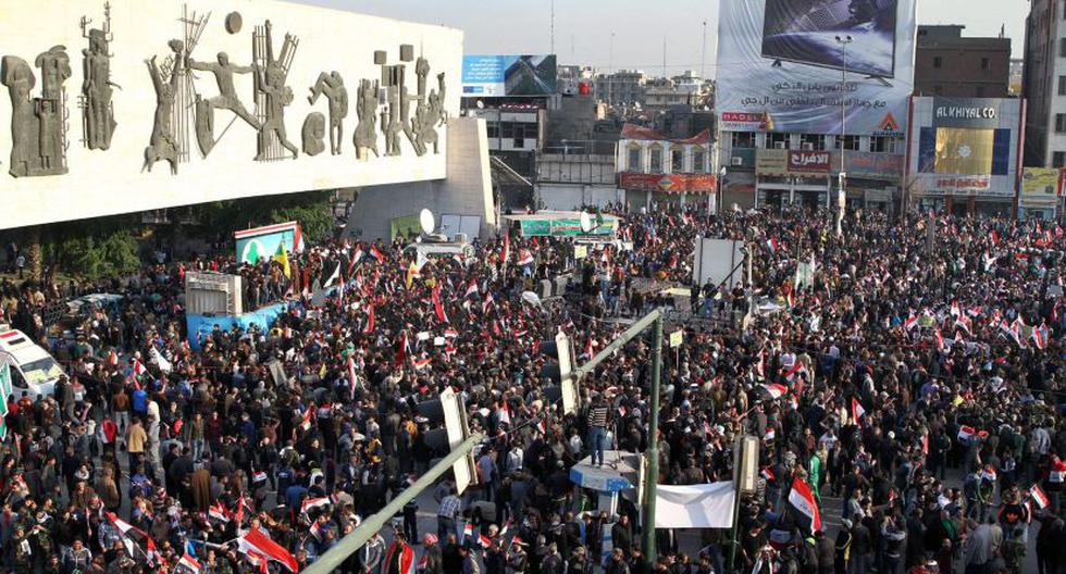 Protesta es Irak (Foto: EFE / Referencial)
