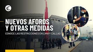 COVID-19: conoce cuáles son las nuevas restricciones en Lima y Callao