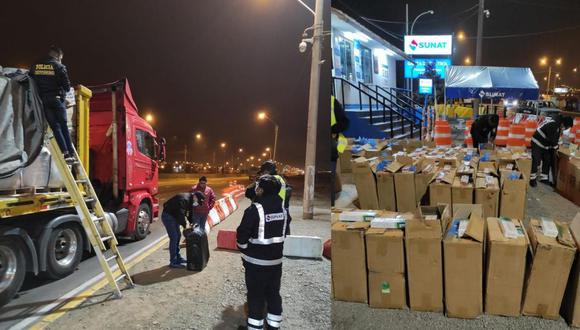 El conductor no contaba con la documentación que acredite la legal procedencia de los productos. (Foto: GEC)