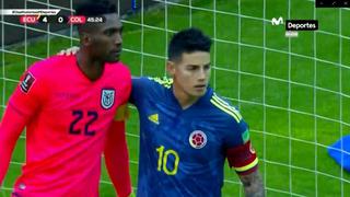 Ecuador vs. Colombia: James Rodríguez anotó el descuento cafetero por Eliminatorias Qatar 2022 | VIDEO