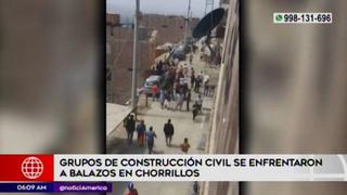 Chorrillos: un herido en enfrentamiento a balazos entre obreros de construcción civil
