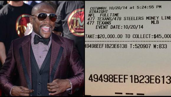 Mayweather perdió apuesta y presumió del dinero despilfarrado