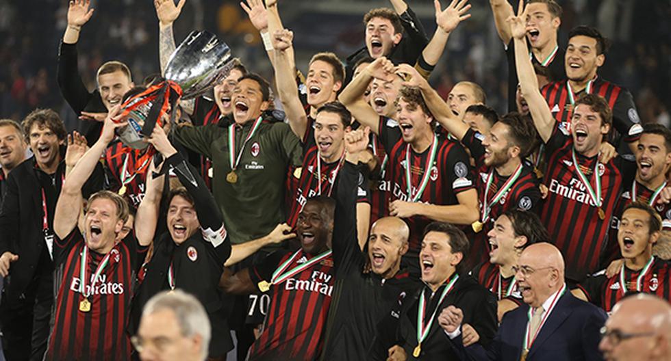 Gianluca Lapadula sumó su primer título con el Milan: la Supercopa de Italia. (Foto: Getty Images)