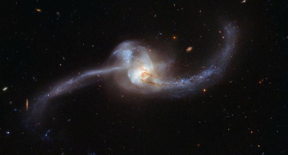 NASA en Instagram: la unión de dos galaxias. (Foto: ESA/Hubble and NASA)