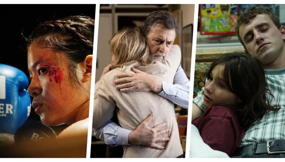 Algunas películas destacadas de la Semana del Cine Ulima: de izq. a der.: "Pequeña, lenta pero firme" de Sho Miyake, "Tres pisos" de Nanni Moretti, y "Aftersun" de Charlotte Wells.
