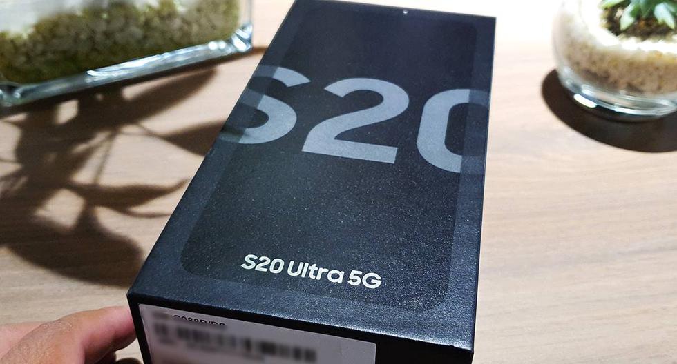 ¿Qué es lo que trae la caja? Ya tenemos el Samsung Galaxy S20 Ultra. (Foto: La Prensa)