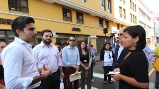 Centro Histórico de Lima: Congresistas recorrieron las nuevas vías peatonales
