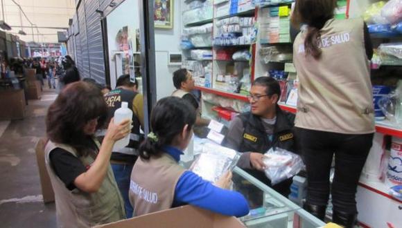 Cercado de Lima: incautan 4 toneladas de medicamentos ilegales