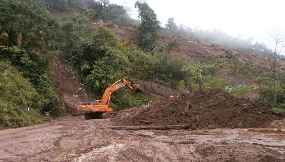 Amazonas: carretera Belaunde Terry sigue bloqueada por lluvias