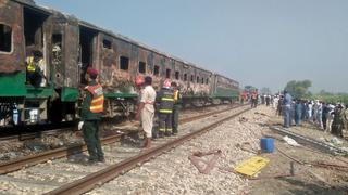 Pakistán: aumenta a 73 el número muertos por explosión de bombona de gas en un tren | VIDEO