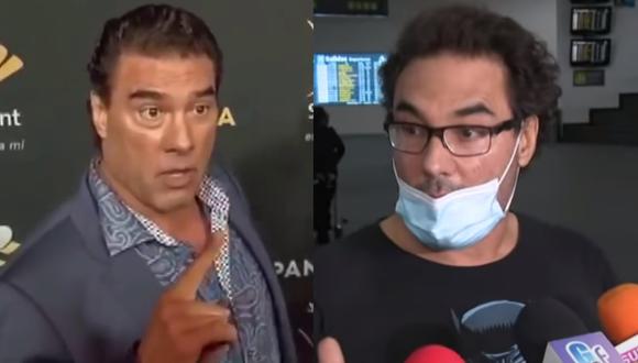 A la izquierda, Eduardo Yánez en 2017, cuando golpeó a un periodista. A la derecha, en el altercado que protagonizó en 2021. Foto: Venga la Alegría.