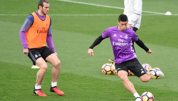 Sin el colombiano James Rodríguez ni el galés Gareth Bale, Real Madrid y los convocados para el duelo ante el Galatasaray por Champions League. (Foto: AFP)