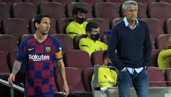 Quique Setién fue entrenador de Barcelona desde enero hasta agosto del 2020. (Foto: AFP)