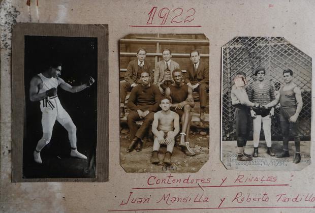 Recuerdos Rosendo Huerta y algunos de sus rivales. (Foto: Archivo personal)
