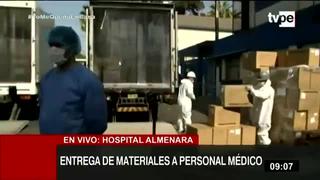 Coronavirus en Perú: se entregan implementos de seguridad al hospital Almenara