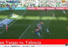 Juan Vargas: así fue su tremenda asistencia para el gol anulado del Real Betis