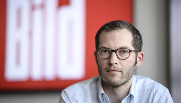 Julian Reichelt, recién nombrado presidente de la redacción de BILD, posa para una fotografía en las salas de redacción del periódico alemán BILD en Berlín, Alemania, el 10 de febrero de 2017. (Foto: EFE / EPA / CLEMENS BILAN).