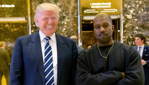 Donald Trump y Kanye West (Foto: AP)