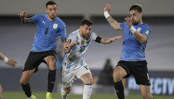 Argentina goleó a Uruguay por Eliminatorias rumbo a Qatar 2022. (Foto: AFP)