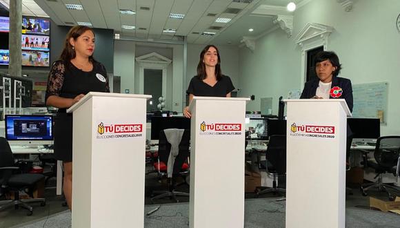 Elecciones 2020: Patricia Tubilla (Apra) y Gabriela Salvador (Frente Amplio) debaten en El Comercio.
