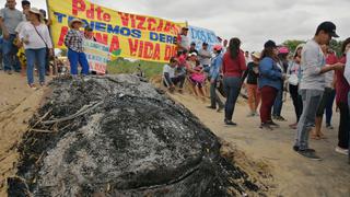 Piura: población acata paro para exigir obra de agua y alcantarillado que inició hace 8 años