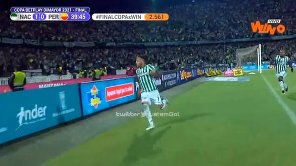 Jarlan Barrera anotó el 2-0 de Atlético Nacional sobre Pereira. (Video: Win Sports)