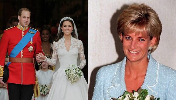 La historia de amor de ​Guillermo y Catalina de Cambridge está marcada por los detalles a la fallecida Diana de Gales. (Foto: AFP)