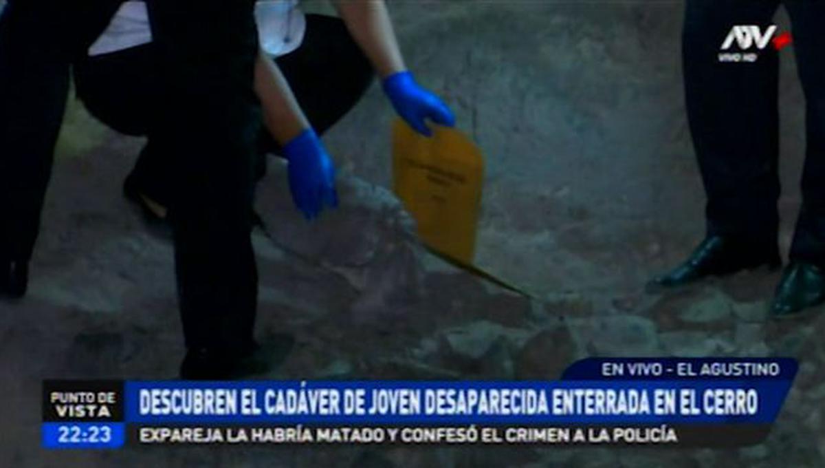 Hasta el lugar llegaron los peritos de Criminalística de la Policía y representantes del Ministerio público para desenterrar el cadáver y trasladarlo a la Morgue Central de Lima. (ATV+)