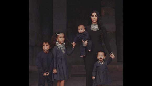 Kim Kardashian siempre está acompañada de sus hijos y en redes sociales abundan las fotos llenas de felicidad. (Foto: Instagram)