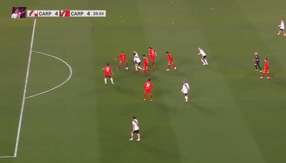 Enzo Francescoli anotó un golazo en la despedida de Leonardo Ponzio en River Plate. (Foto: Captura)