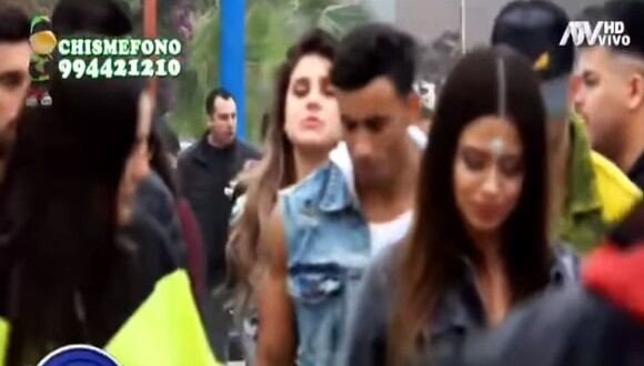 Macarena Vélez y Said Palao fueron captados juntos a la salida de un concierto.  (Imagen: ATV)